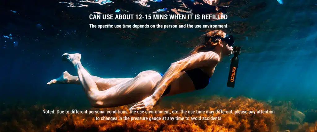 SMACO S500 Scuba Diving Tank is very easy to use