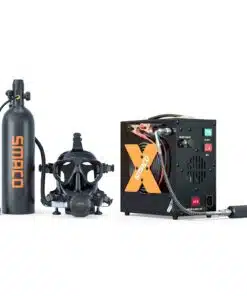 S700 2L scuba tank with full face diving mask