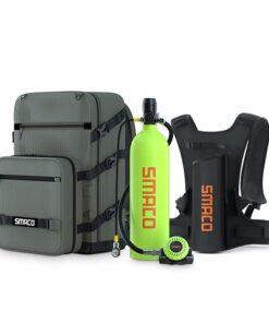 S700 2L Mini Scuba Tank with Best Backpacks, Small Scuba Tank Kit Within 33ft Diving Depth for Diving Practice/Underwater Exploration