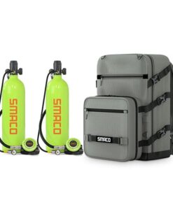 SMACO S700 2L Scuba Tank 2 Pcs with Portable Backpack For Family and Buddy Kit