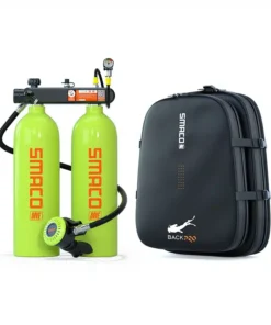 Smaco S700MAX Double Scuba Tank for Underwater with BackPro BCD Backpack