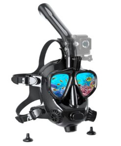 SMACO M8058C Full Face Snorkel & Diving Mask with Camera Mount - Ultimate Comfort and Visibility for Diving and Snorkeling Adventures